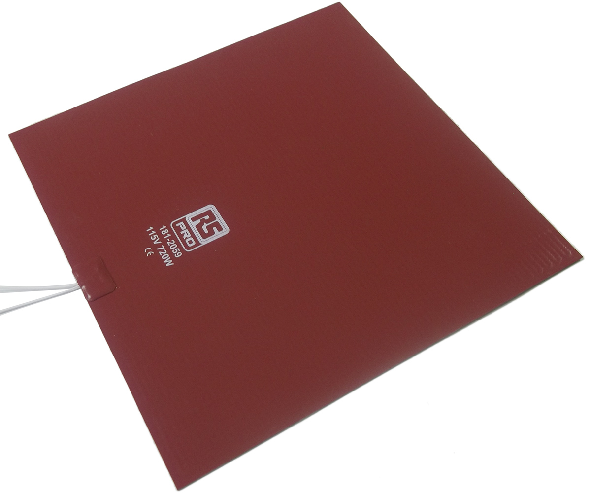 RS PRO Silicone Heater Mat, 115V ac, 720 W Rectangle, 305 mm 305mm