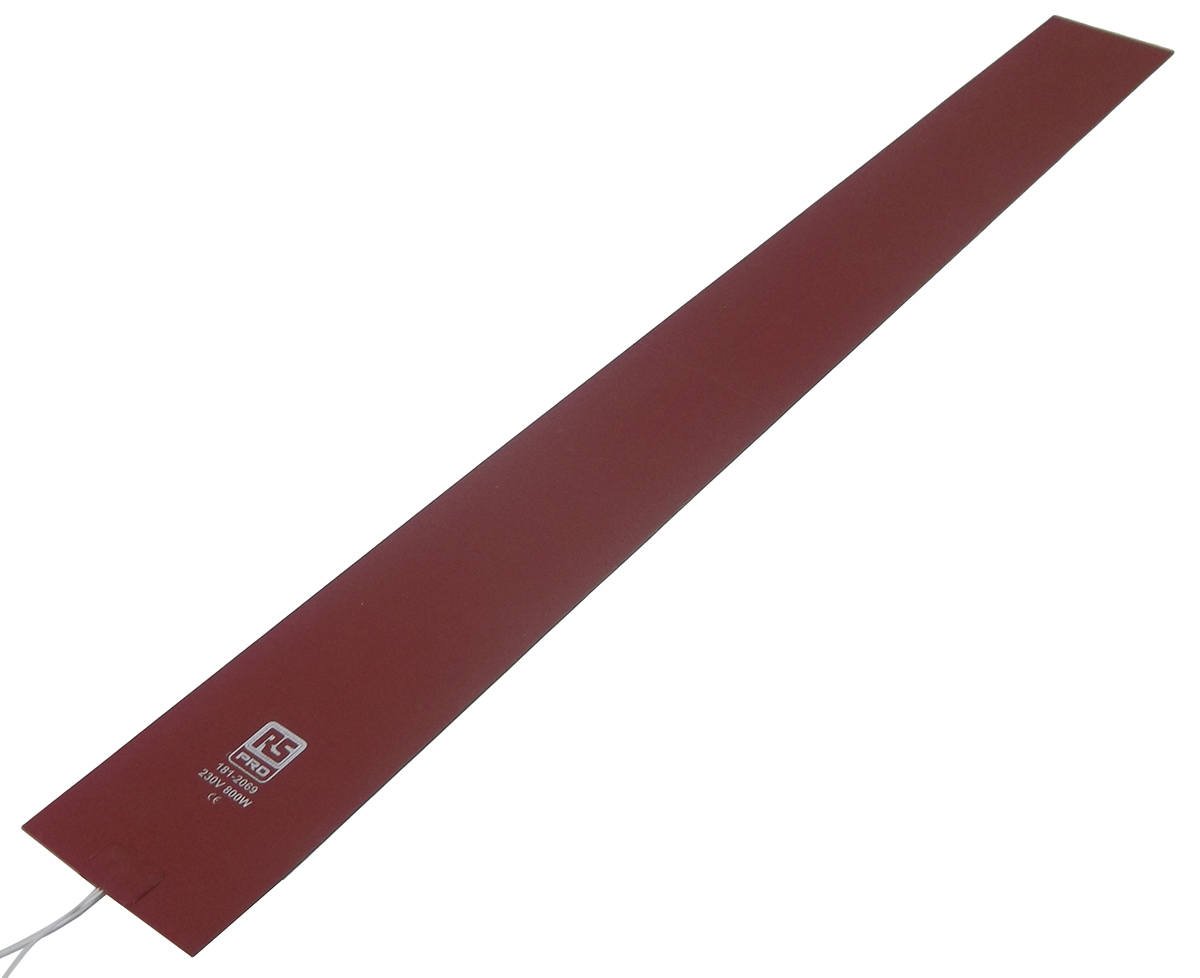 RS PRO Silicone Heater Mat, 230V ac, 800 W Rectangle, 40 in 4in