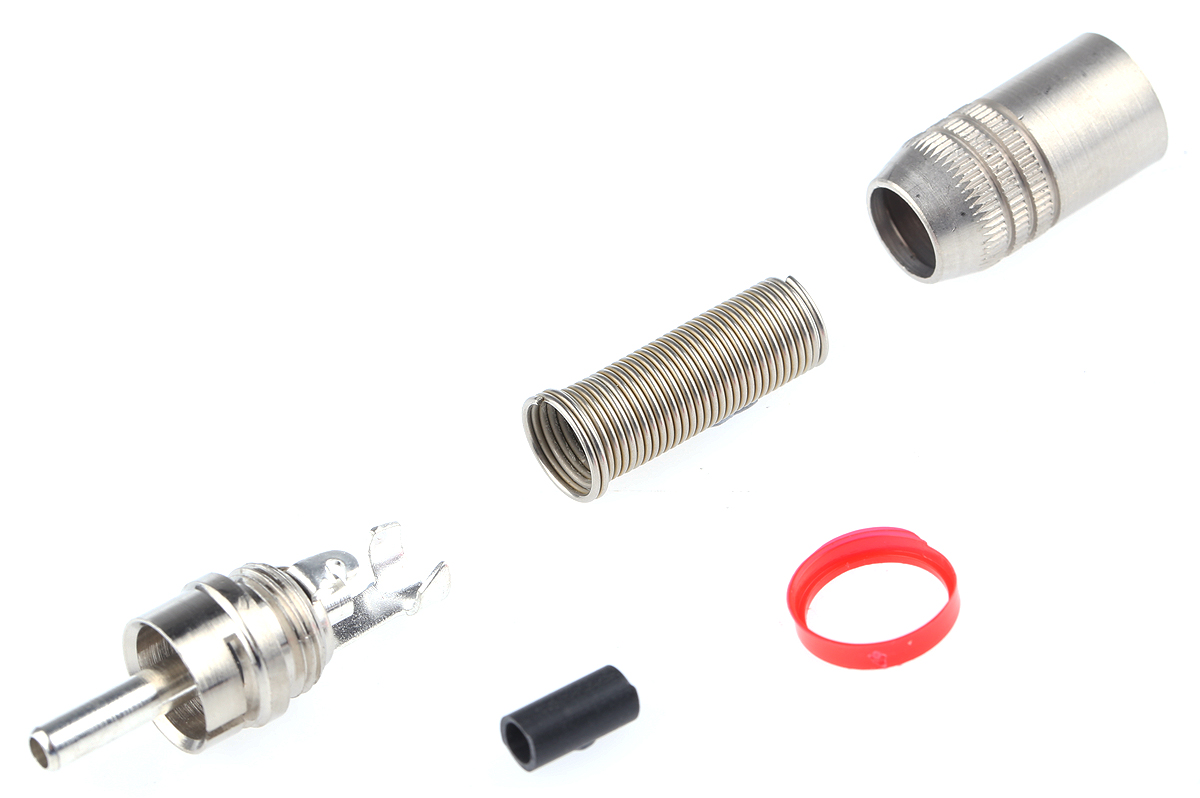 RS PRO Natural Straight Cable RCA Plug, Nickel Silver, 5A