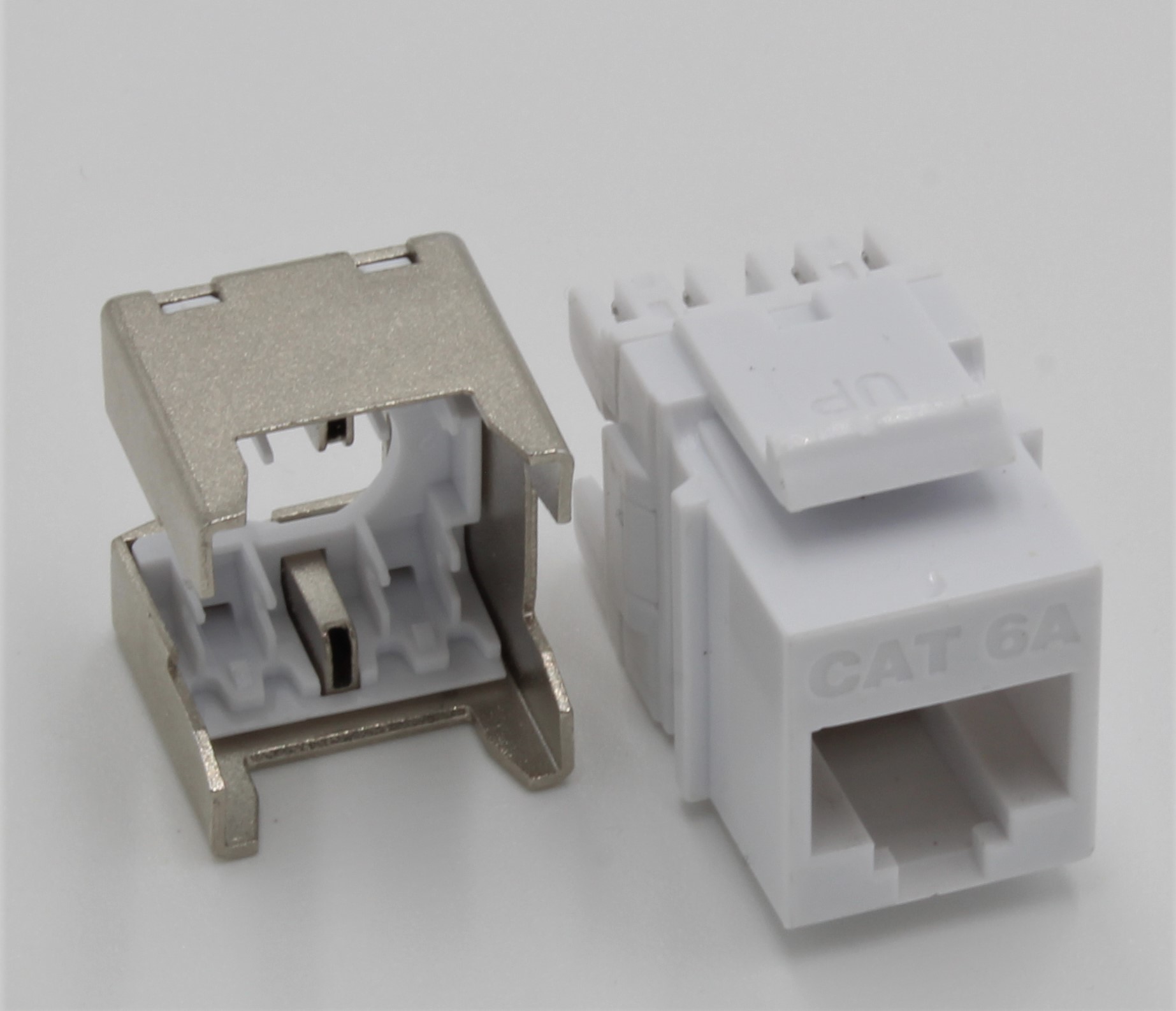 1810020002 Molex Premise Networks KSJ-00091 RJ45 2 Port Keystone Jack, UTP Shielding
