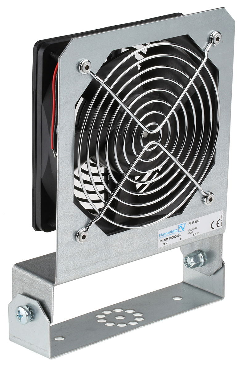 Pfannenberg PEF180 Series Enclosure Fan, 170 m³/h 24V dc 46 mm 202mm 46 mm