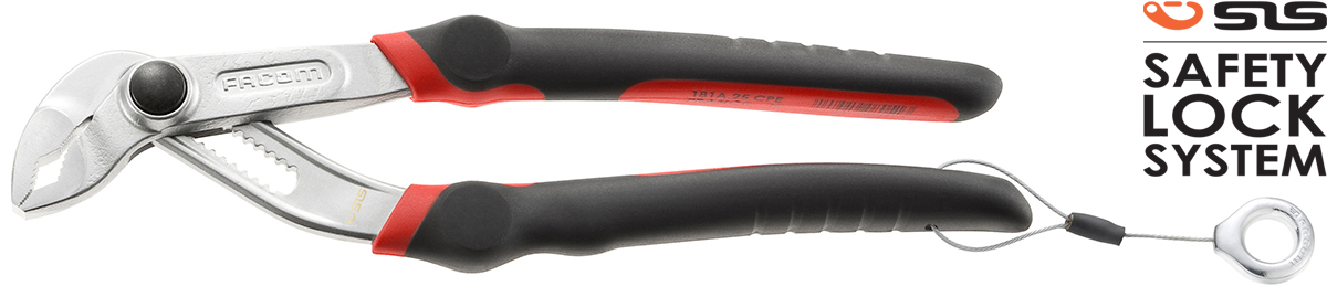 Facom 1-Piece Water Pump Plier, 245 mm Overall, 54mm Jaw