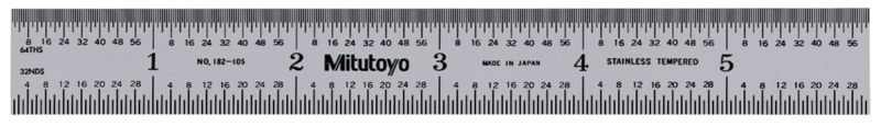 Mitutoyo 150 mm Steel Ruler Imperial/Metric