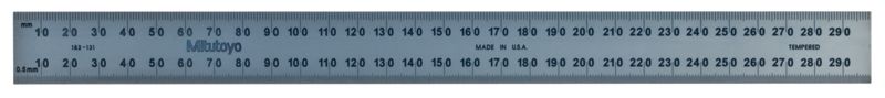 Mitutoyo 300 mm Steel Ruler Metric