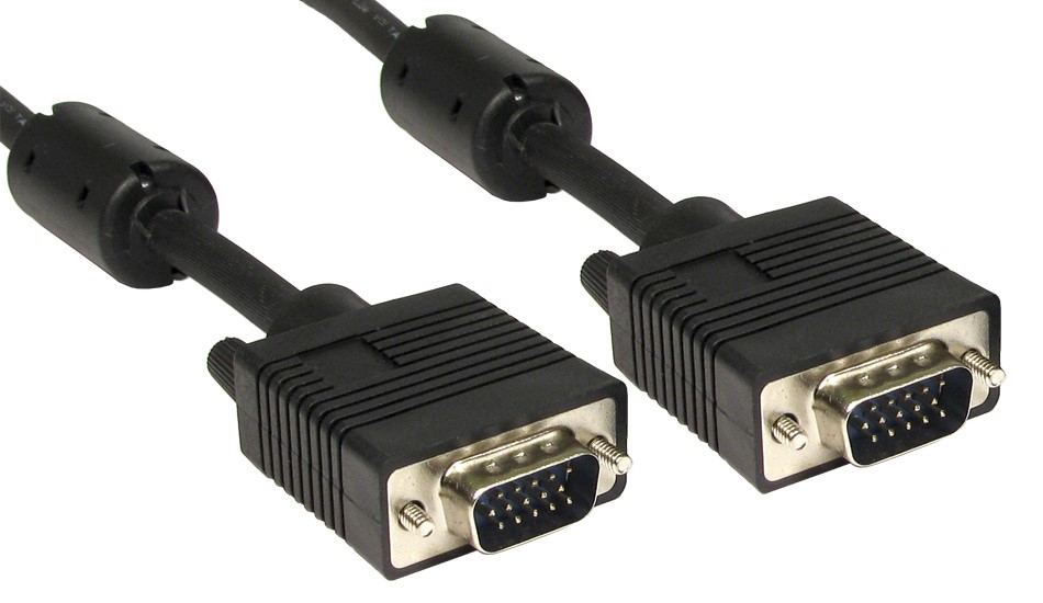 RS PRO Male VGA to Male VGA Cable, 3 m Black