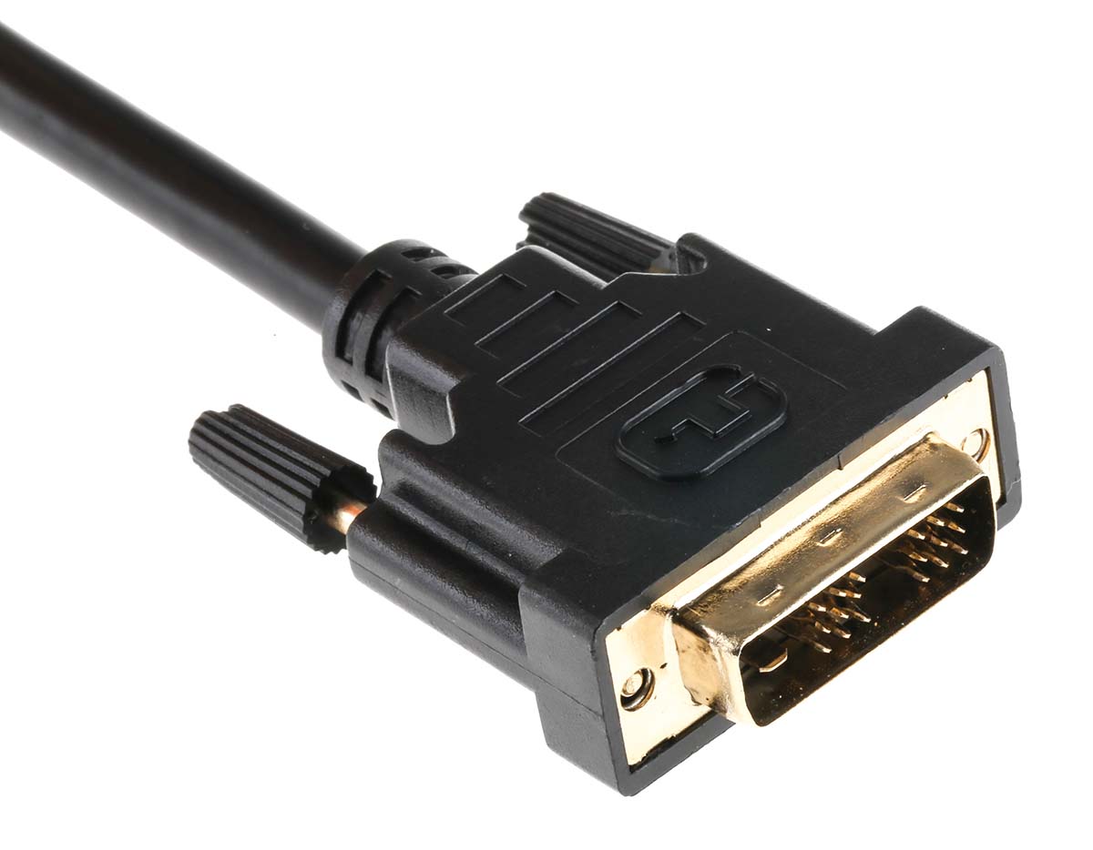 182-8559 RS PRO, Male DVI-D Single Link to Male DVI-D Cable, 5 m Black sheath Polyvinyl Chloride