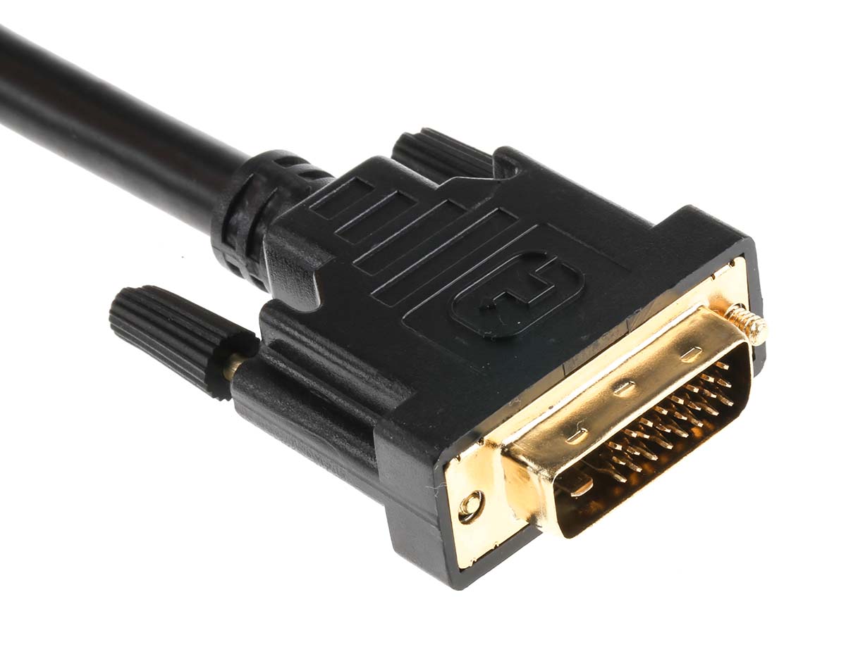 182-8566 RS PRO, Male DVI-D Dual Link to Male DVI-D Cable, 3 m Black sheath Polyvinyl Chloride