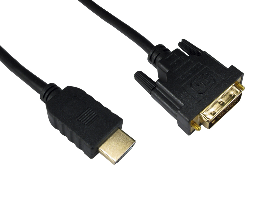 RS PRO, 5 m 1920x1200 HDMI Cable, - Male DVI-D Dual Link to Male DVI-D, Black