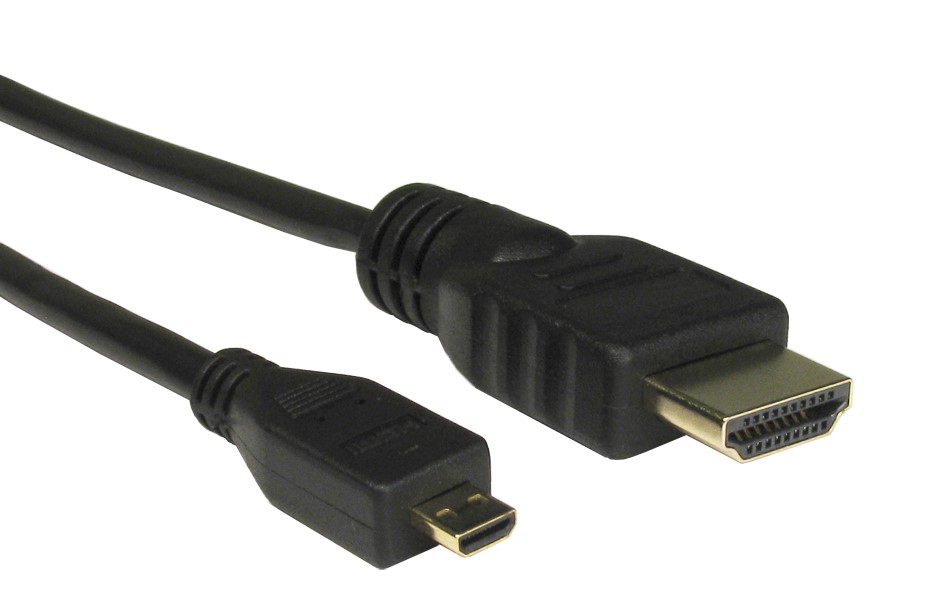 RS PRO CDLHD series, 3 m 4K HDMI Cable, - Male HDMI to Male Micro HDMI, Black