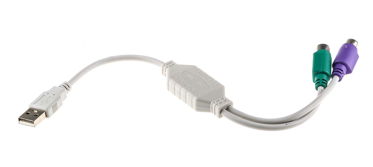 182-8780 RS PRO Male USB Type A to Female PS2 x 2 KVM Mixed Cable Assembly
