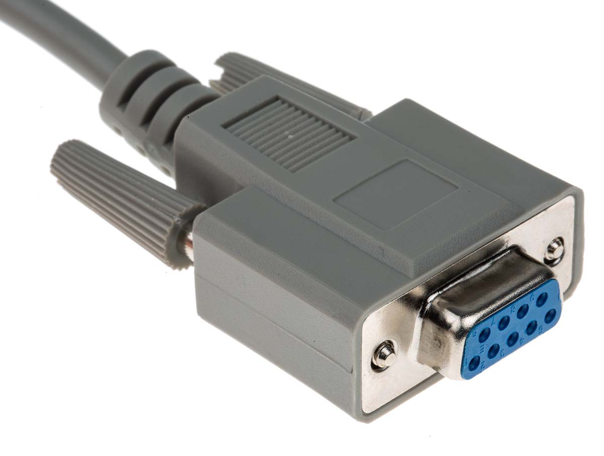 182-8781 RS PRO Female D-Sub 9-Pin to Female DB9 Serial Cable, 2 m Polyvinyl Chloride, EX Series