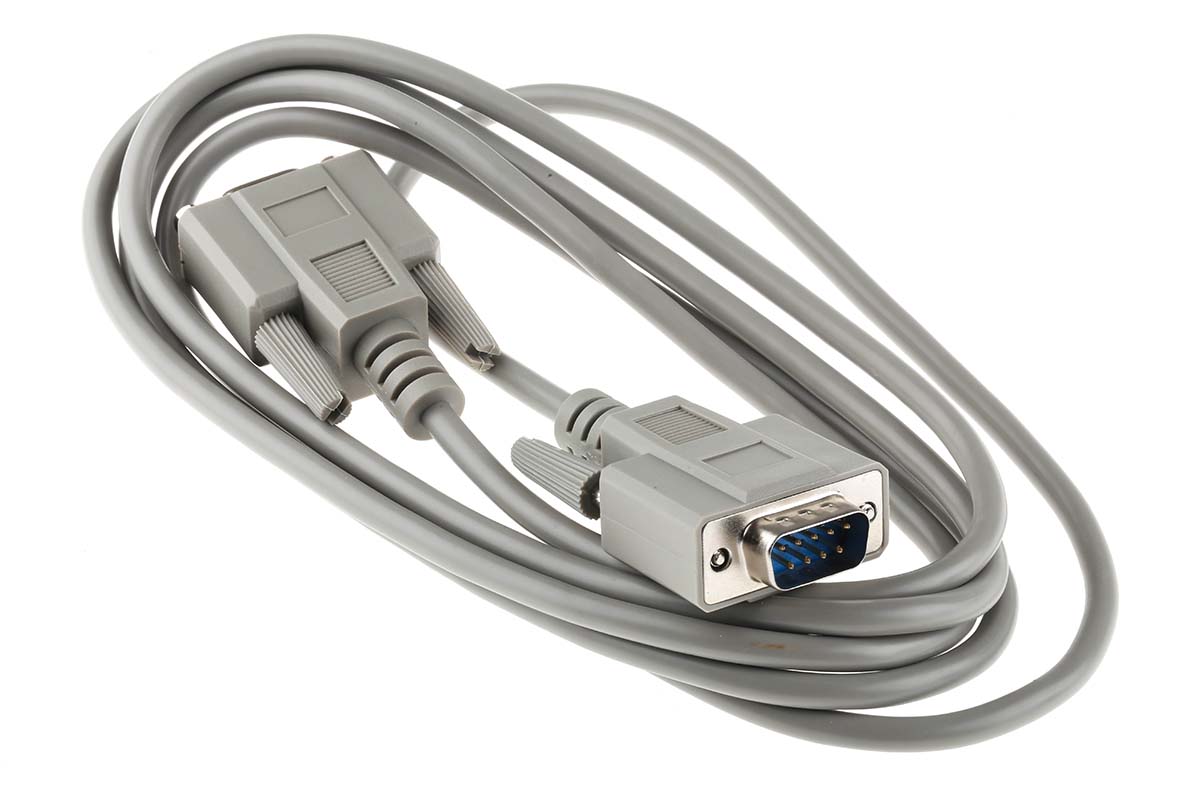 182-8782 RS PRO Male D-Sub 9-Pin to Female Serial Cable, 2 m Polyvinyl Chloride