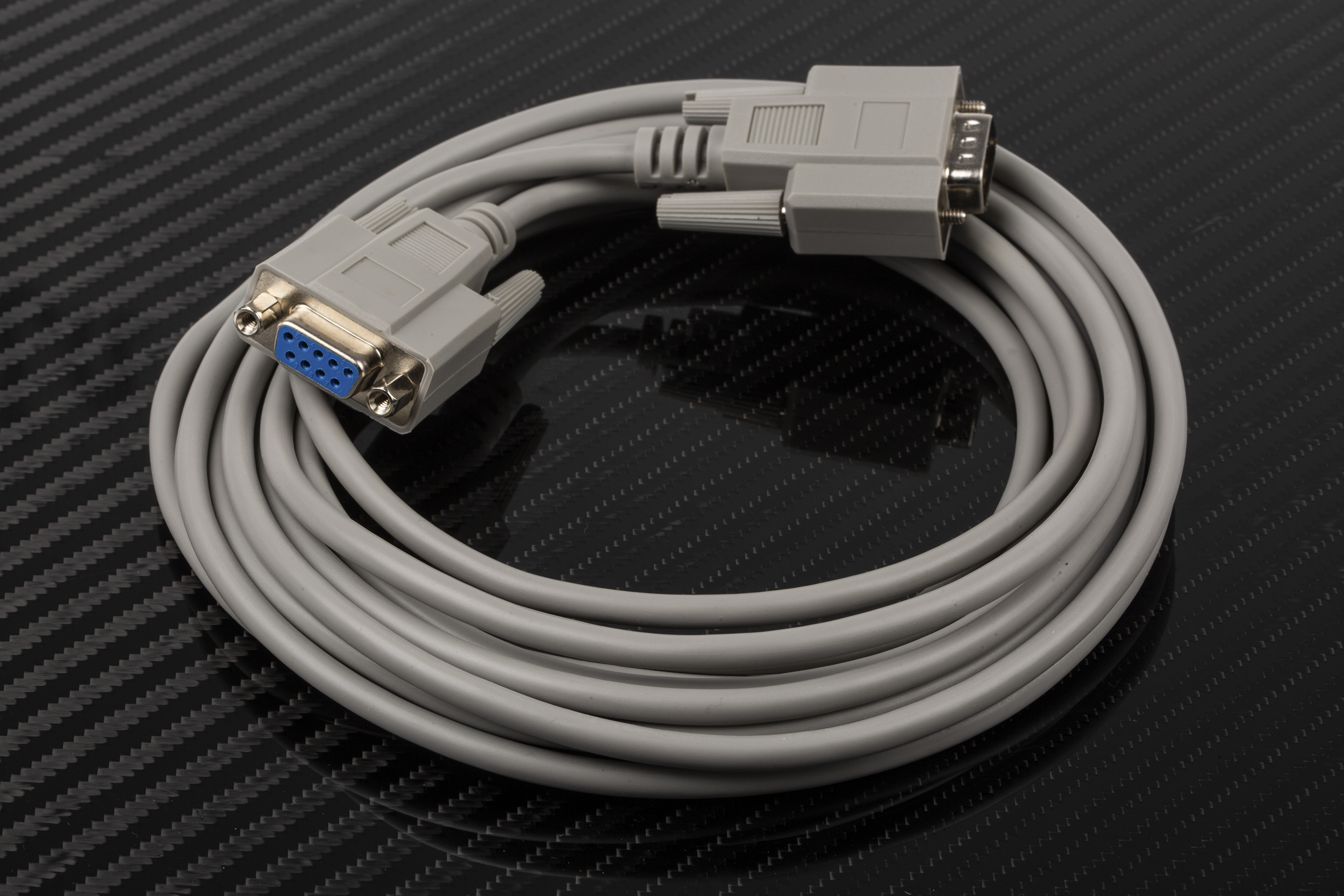 RS PRO Male D-Sub 9-Pin to Female DB9 Serial Cable, 5 m Polyvinyl Chloride, EX Series