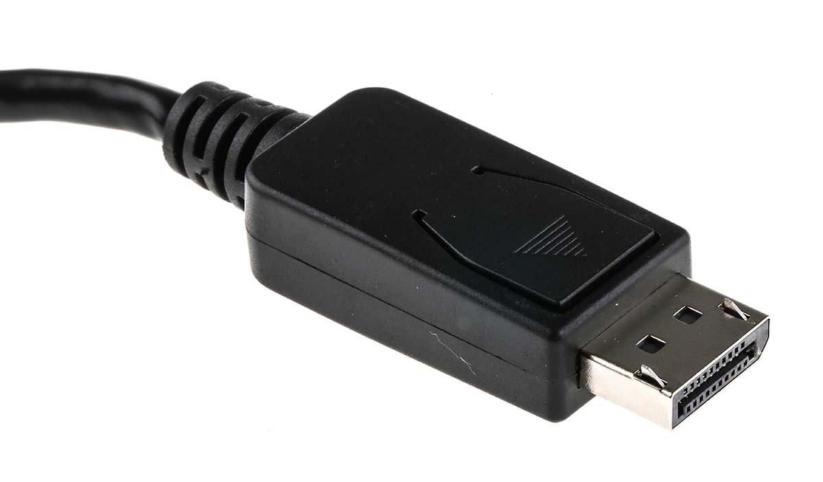 182-8793 RS PRO Male DisplayPort to Female HDMI, Polyvinyl Chloride DisplayPort Cable, 150 mm