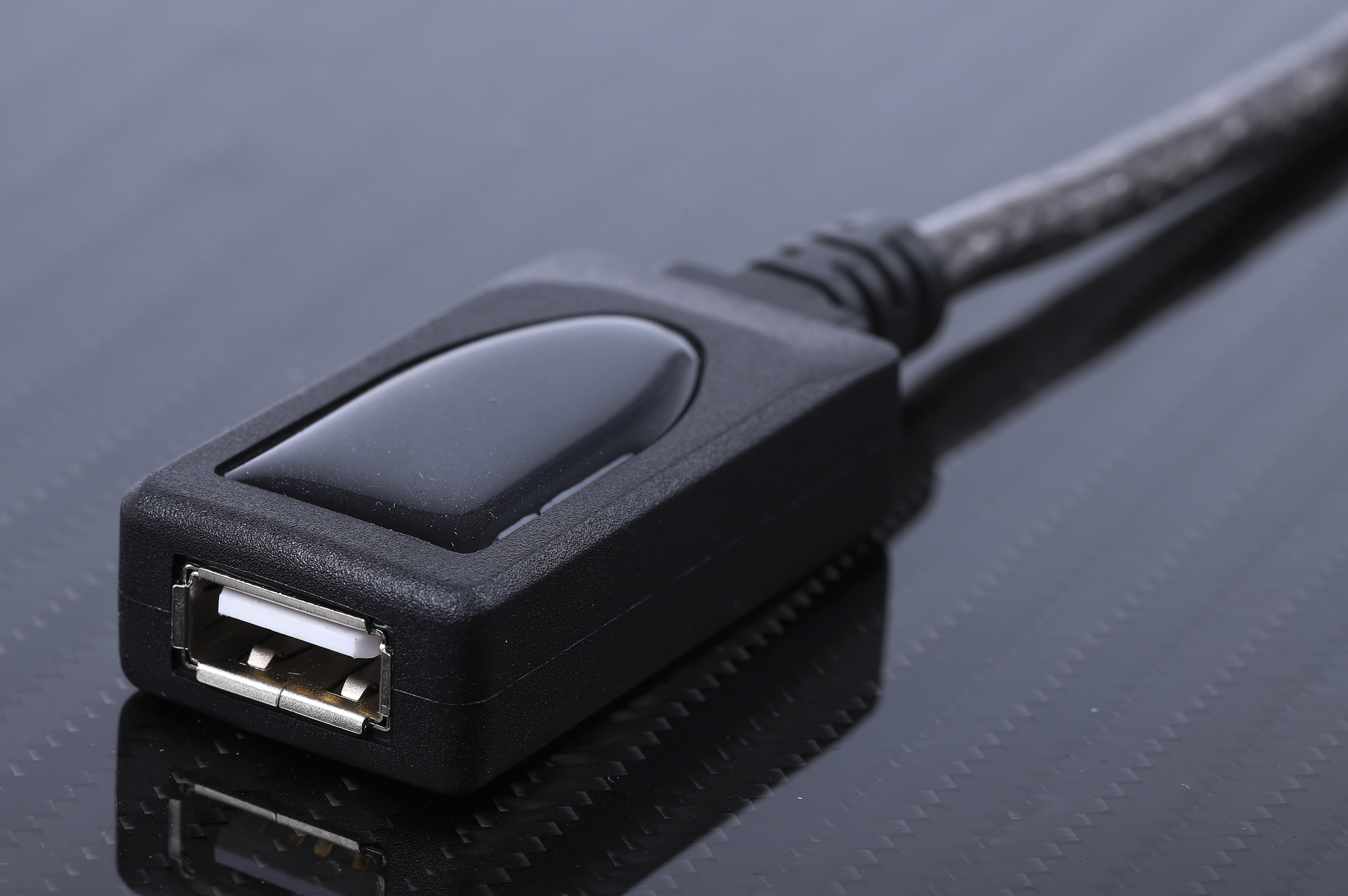 182-8835 RS PRO  USB 2.0, Male USB Type A to Female USB Type A, Black, 12 m