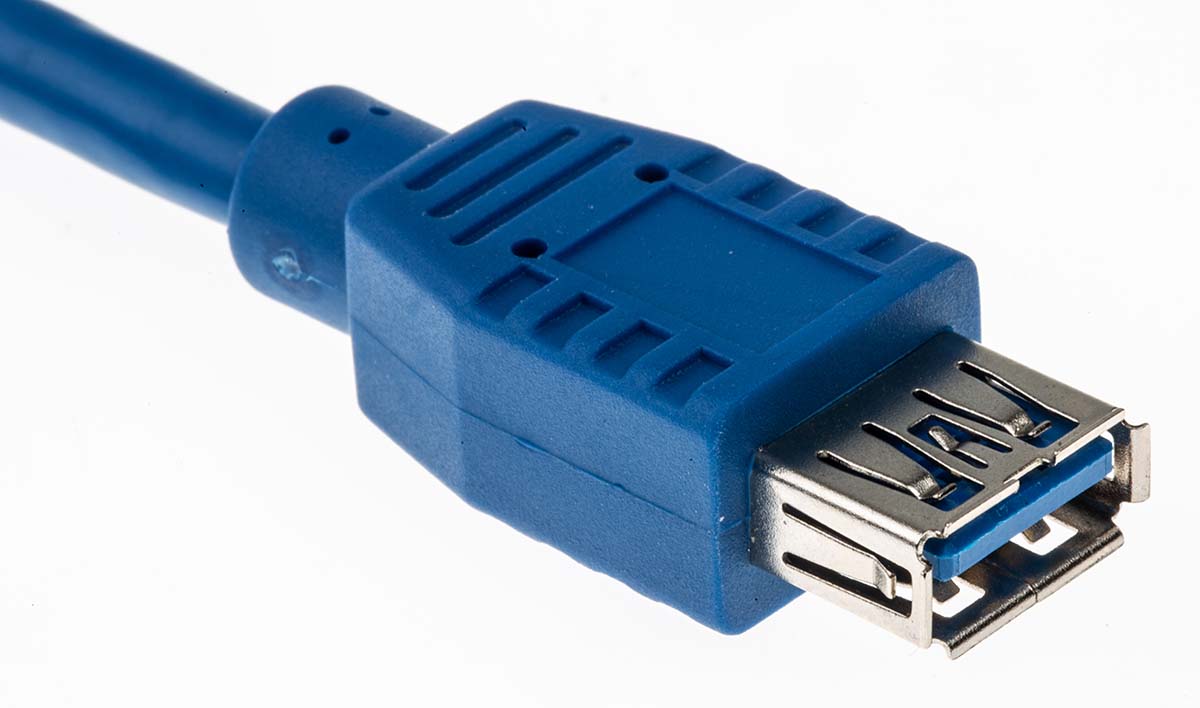 182-8840 RS PRO  USB 3.0, Male USB Type A to Female USB Type A, Blue, 3 m