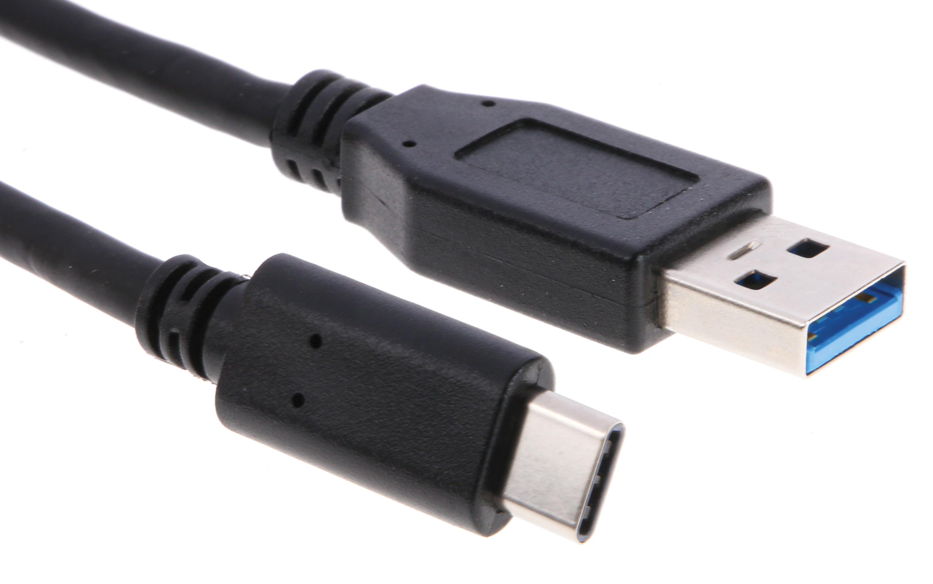 RS PRO IC Socket USB Cable, Male USB Type C to Male, USB 3.0 USB Type A, Black, 1 m