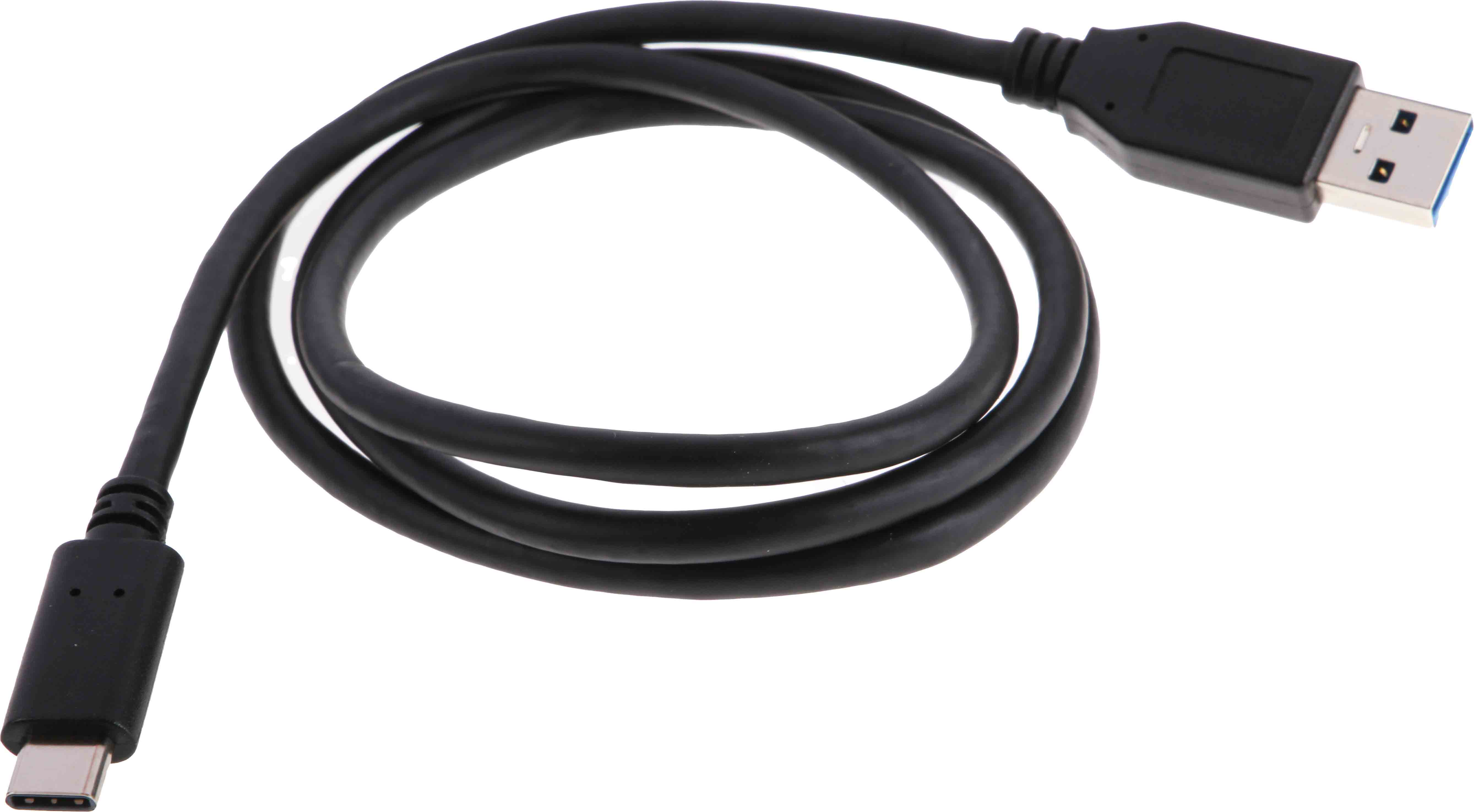 182-8847 RS PRO IC Socket USB Cable, Male USB Type C to Male, USB 3.0 USB Type A, Black, 1 m