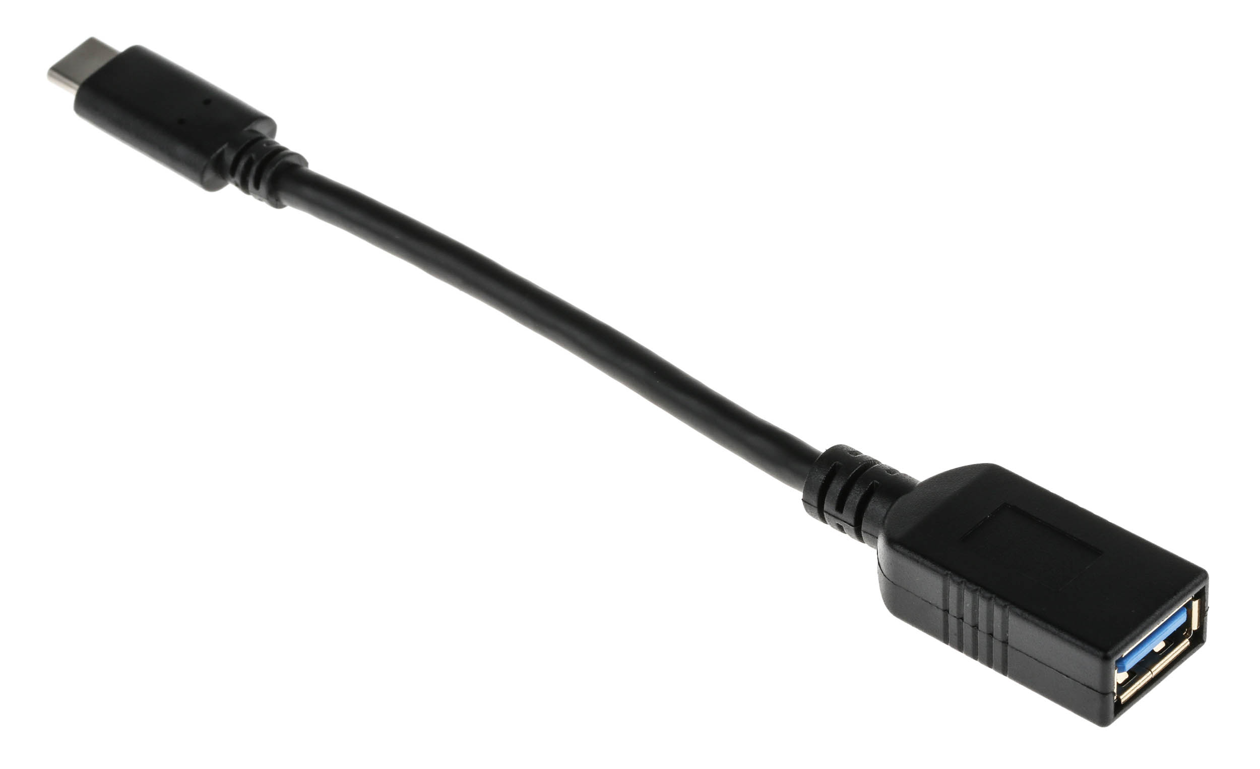 182-8849 RS PRO IC Socket USB Cable, Male USB Type C to Female, USB 3.1 USB Type A, Black, 150 mm