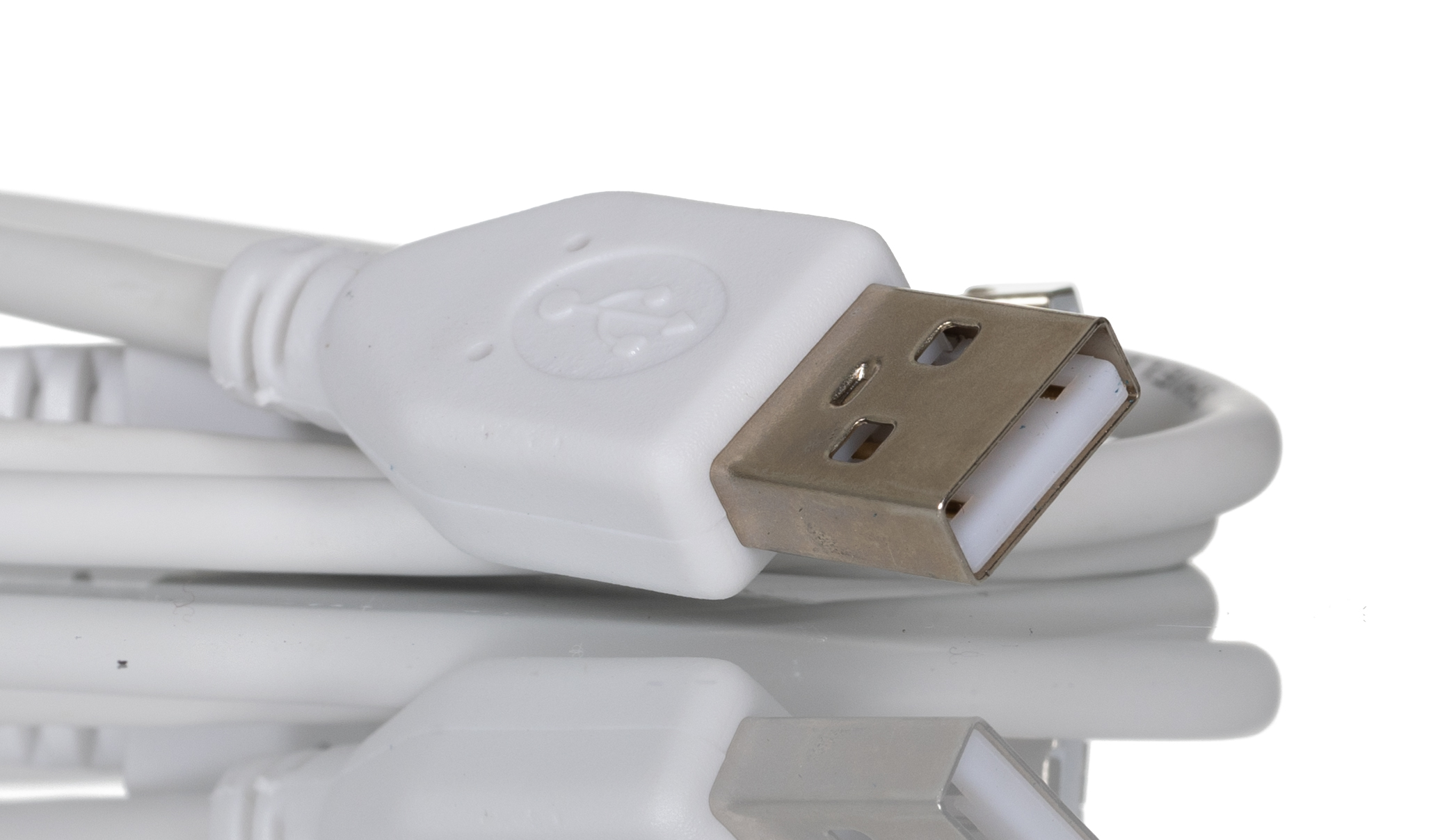 182-8864 RS PRO IC Socket USB Cable, Male USB Type A to Male, USB 2.0 USB B, White, 800 mm