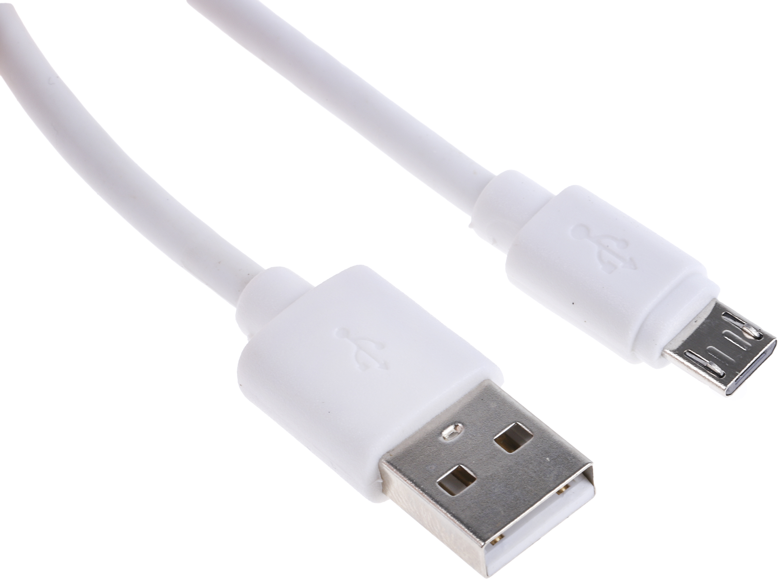 RS PRO IC Socket USB Cable, Male USB Type A to Male, USB 2.0 Micro USB Type B, White, 150 mm