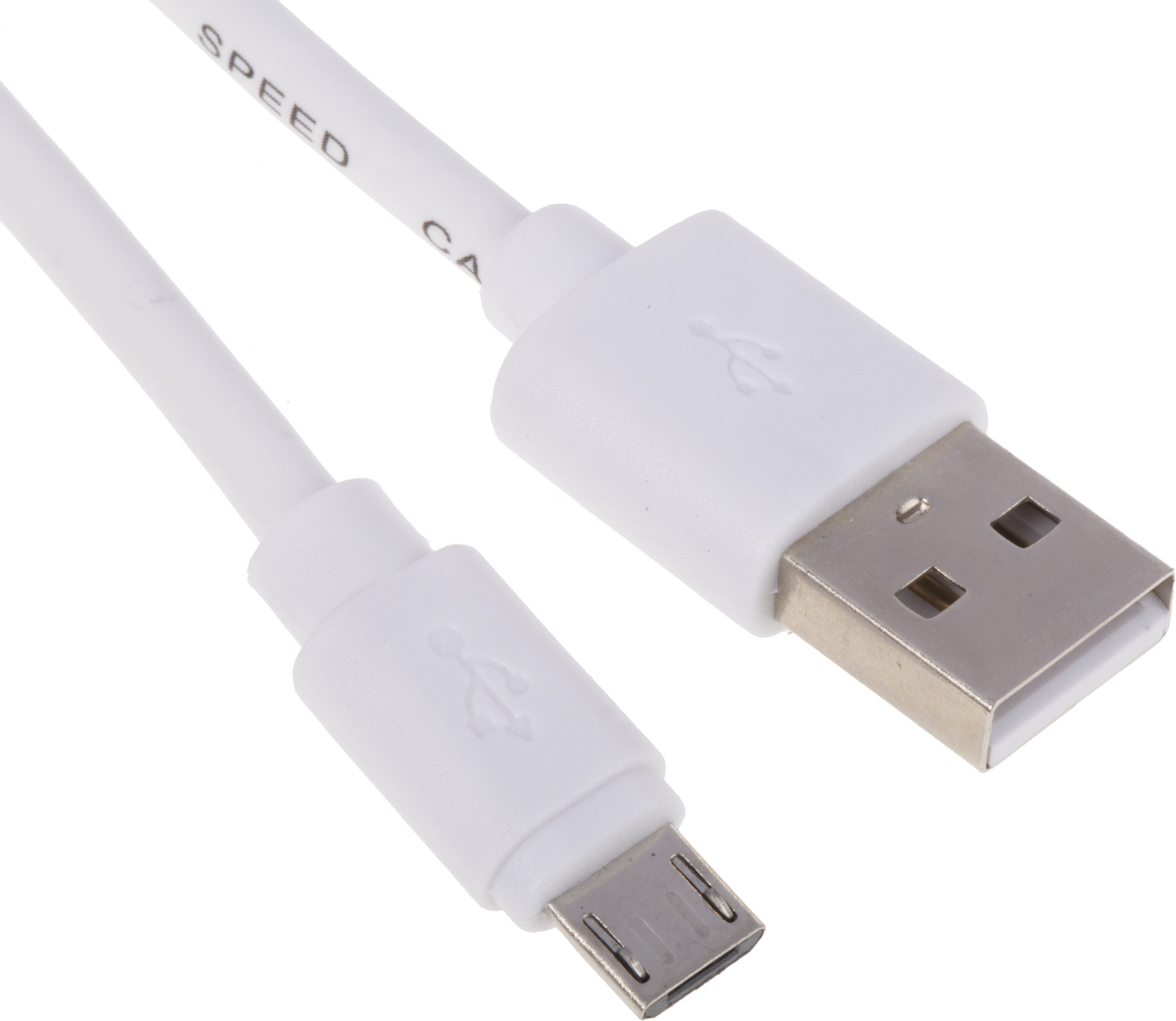 RS PRO IC Socket USB Cable, Male USB Type A to Male, USB 2.0 Micro USB Type B, White, 1 m