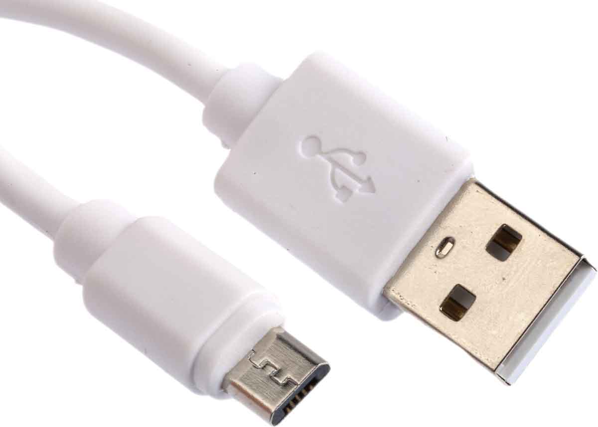 RS PRO IC Socket USB Cable, Male USB Type A to Male, USB 2.0 Micro USB Type B, White, 1.8 m
