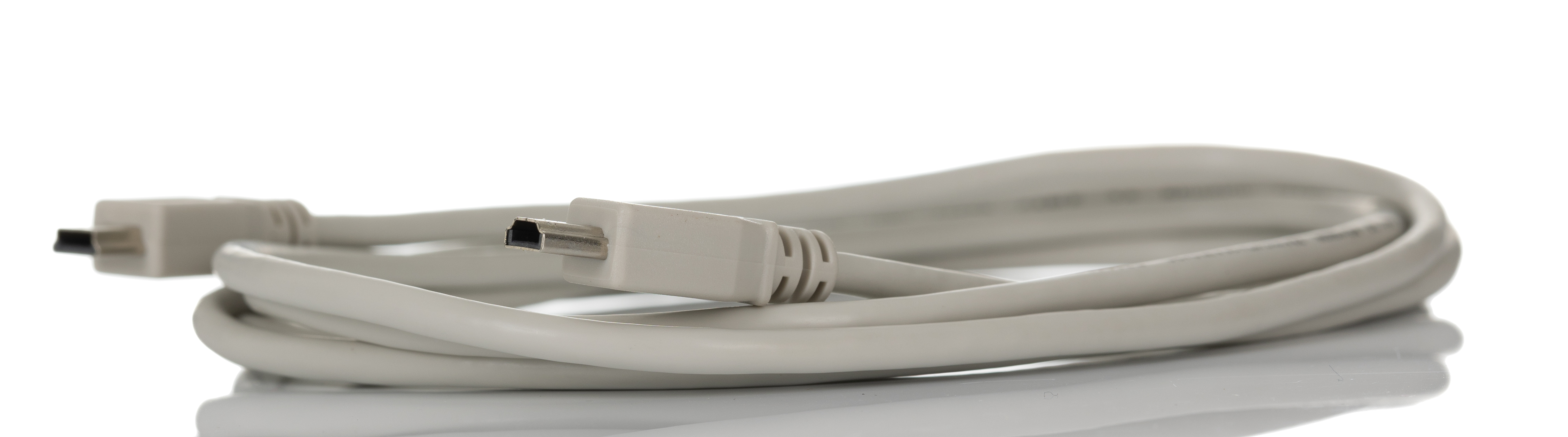 RS PRO USB Cable, Male Mini USB Type A to Male, USB 2.0 Mini USB Type B, Beige, 2 m