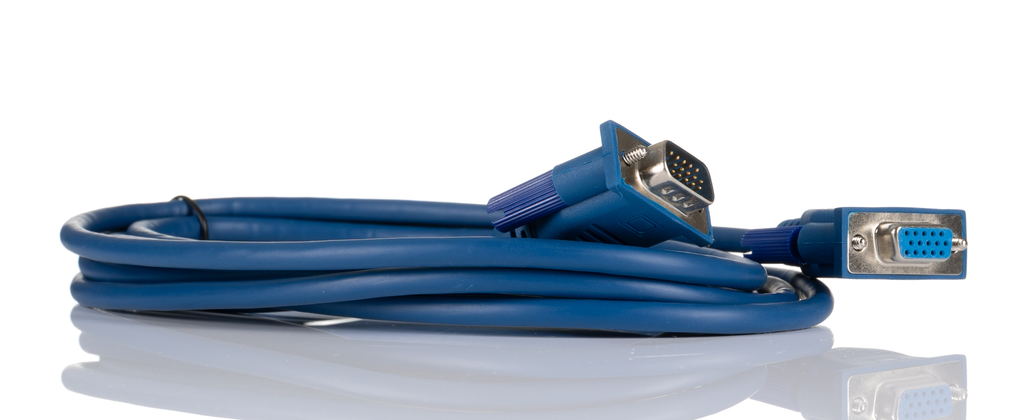RS PRO Male VGA to Female SVGA Cable, 3 m Blue