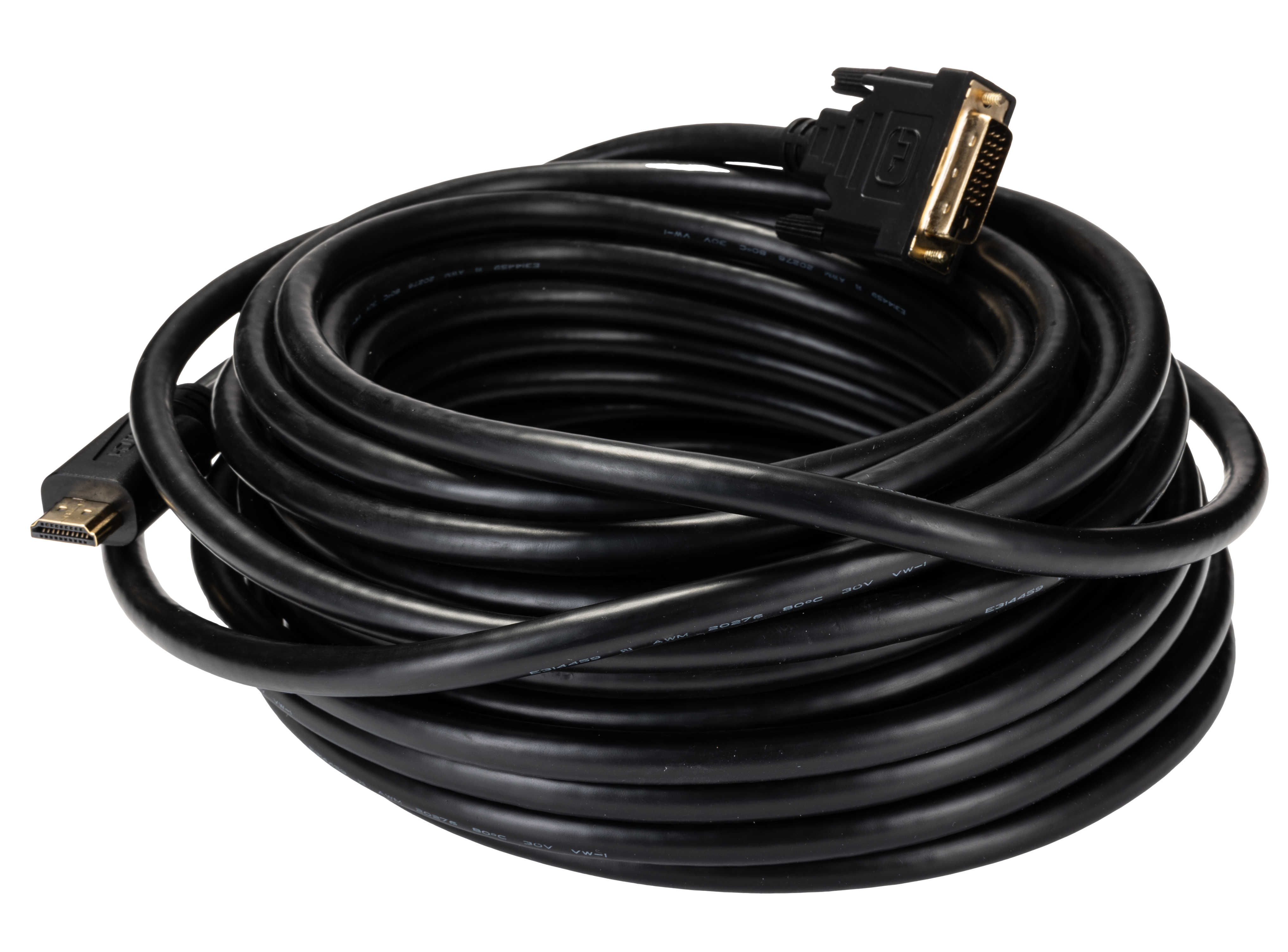 RS PRO, 15 m 1080p HDMI Cable, - Male DVI-D Single Link to Male DVI-D, Black