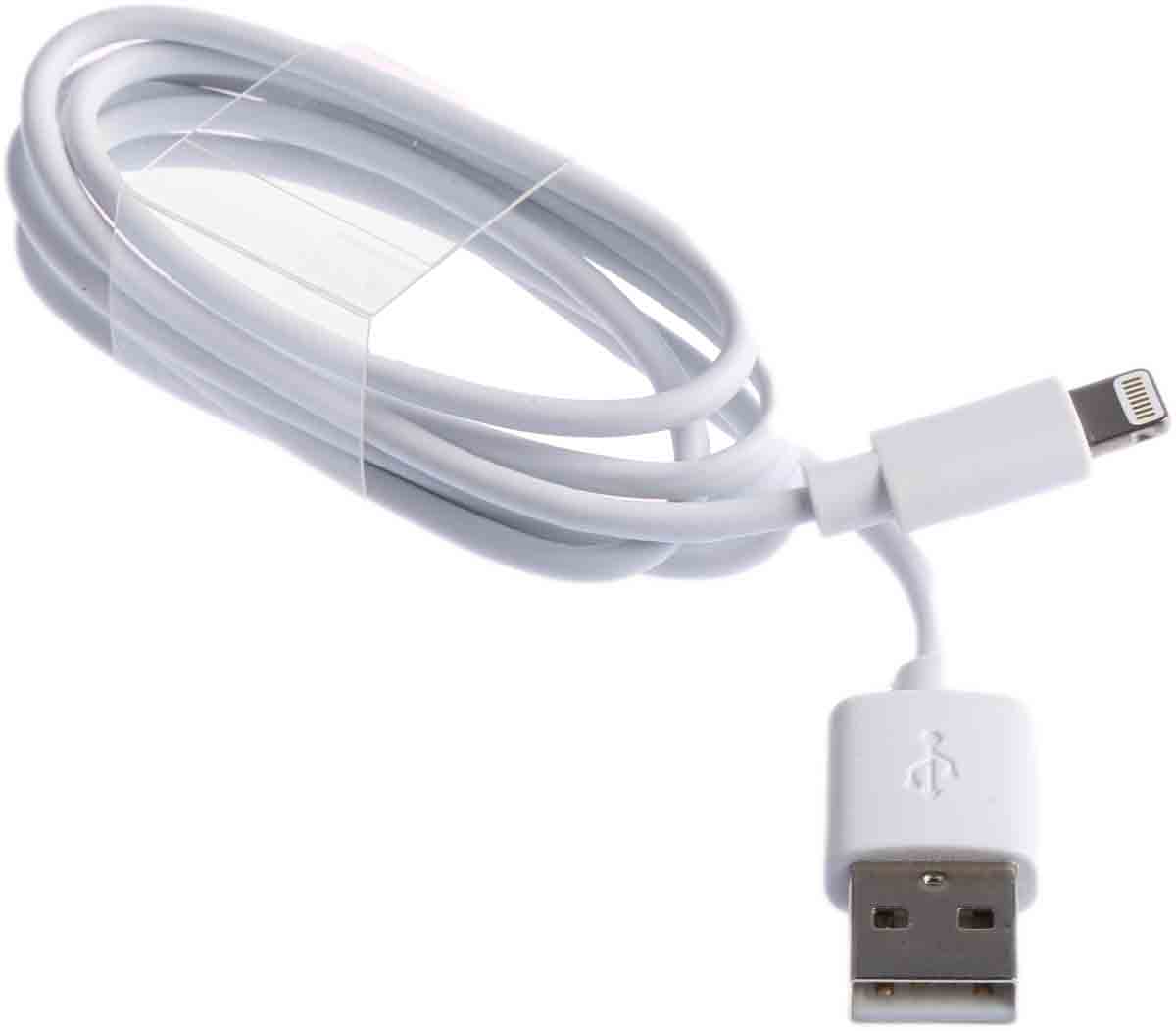 182-8908 RS PRO IC Socket USB Cable, Male USB Type A to Male, USB 2.0 Lightning Connector, White, 2 m