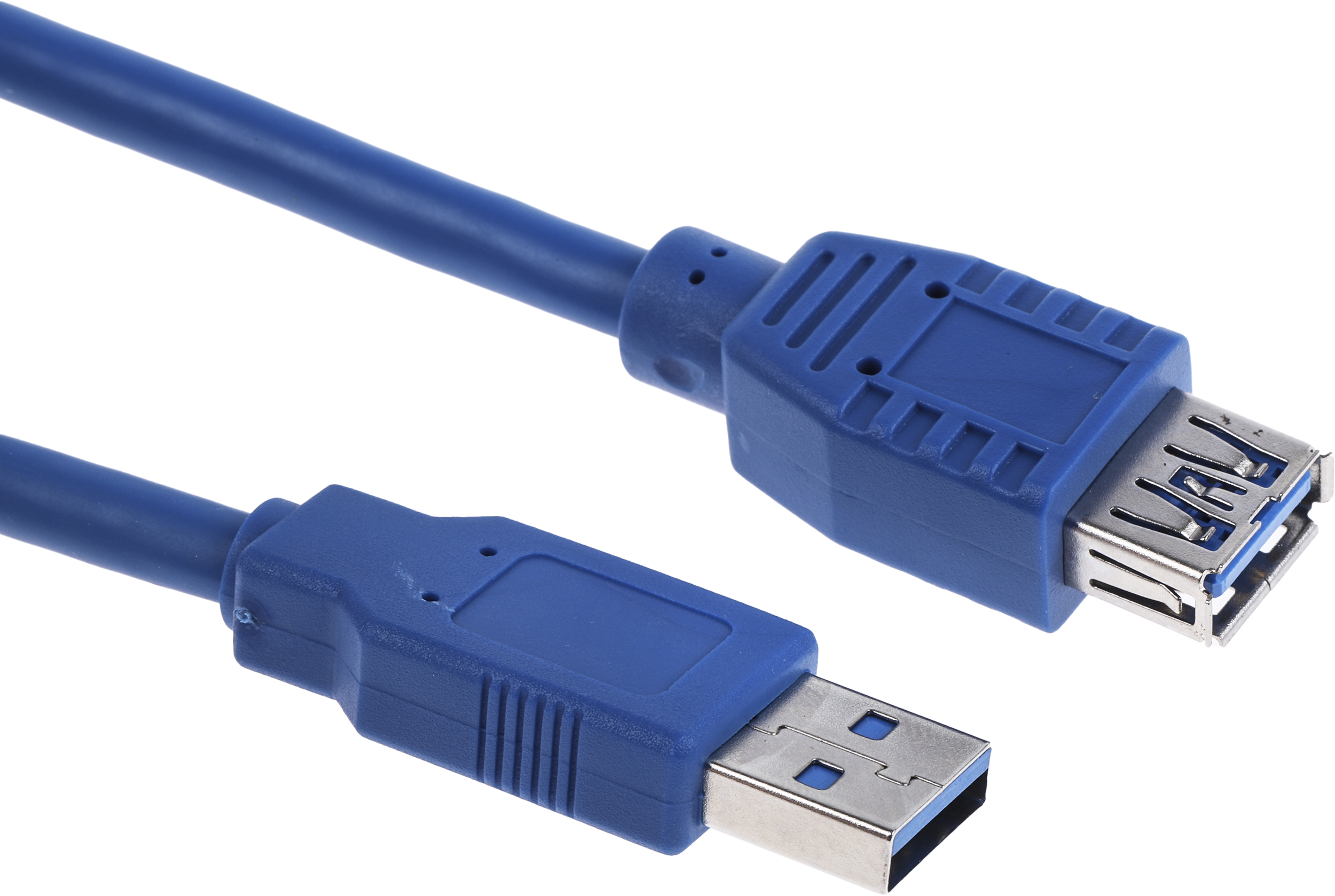 RS PRO  USB 3.0, Male USB Type A to Female USB Type A, Blue, 1 m