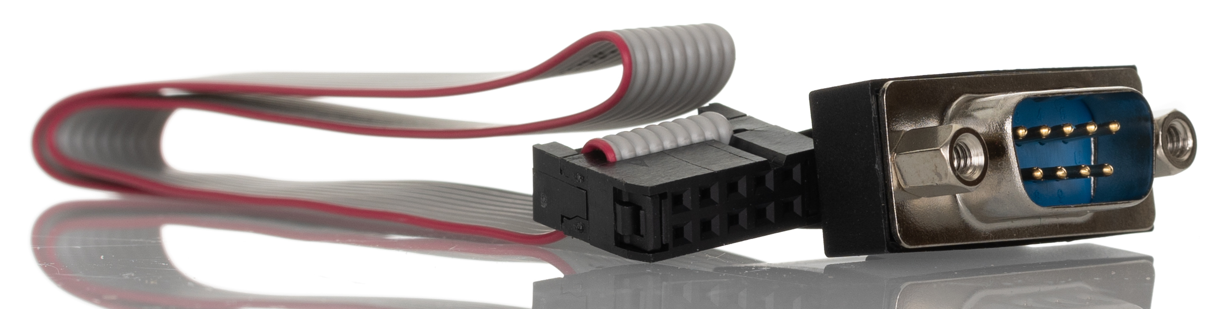 RS PRO Male D-Sub 9-Pin to Male DB9 Serial Cable, 300 mm Polyvinyl Chloride, EX Series