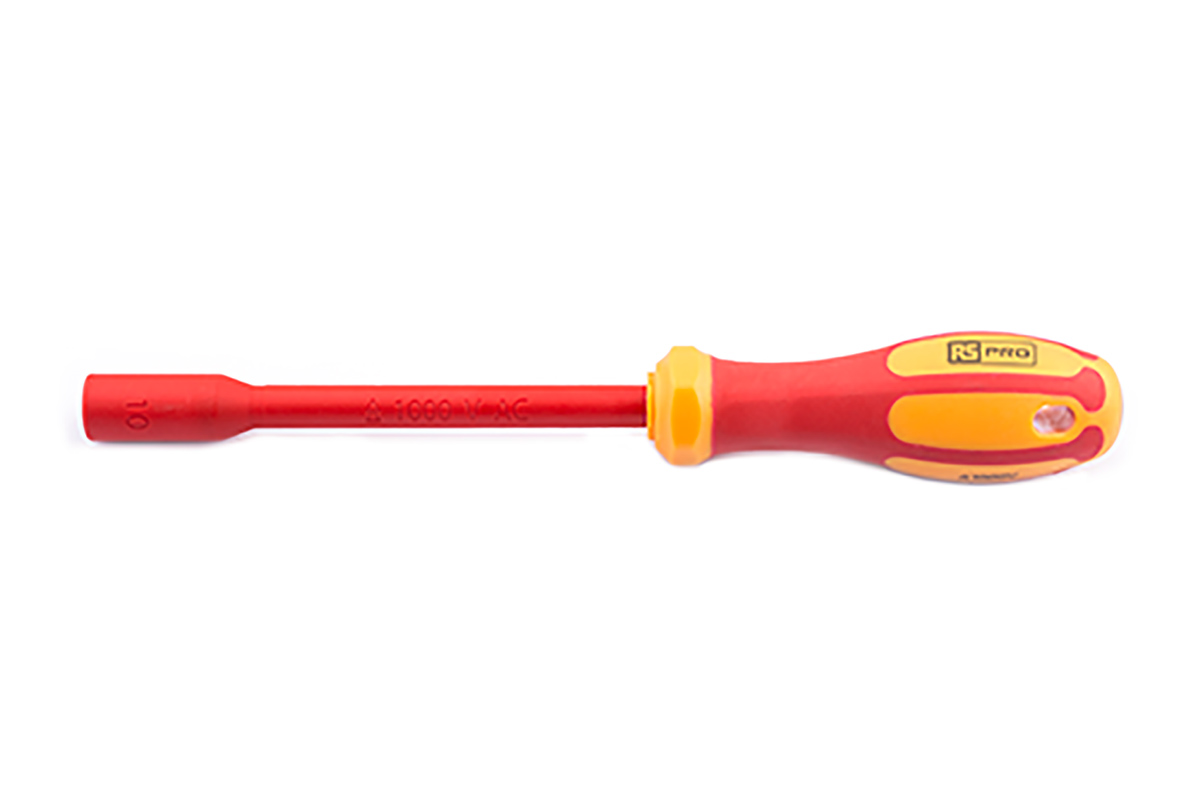 RS PRO Hexagon Nut Driver, 13 mm Tip VDE/1000V Approved, 125 mm Blade, 245 mm Overall