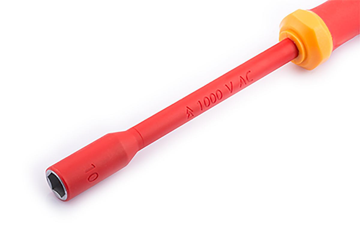 182-9771 RS PRO Hexagon Nut Driver, 13 mm Tip VDE/1000V Approved, 125 mm Blade, 245 mm Overall