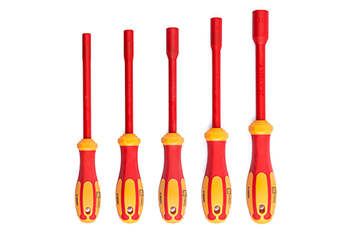 RS PRO Hexagon Nut Driver, 6 To 13 mm Tip VDE/1000V Approved, 125 mm Blade, 125 mm Overall