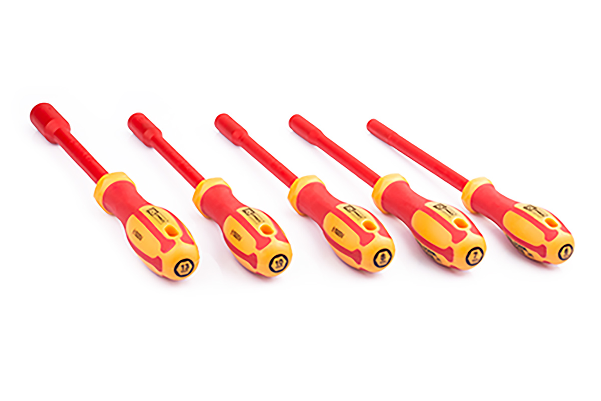 182-9772 RS PRO Hexagon Nut Driver, 6 To 13 mm Tip VDE/1000V Approved, 125 mm Blade, 125 mm Overall