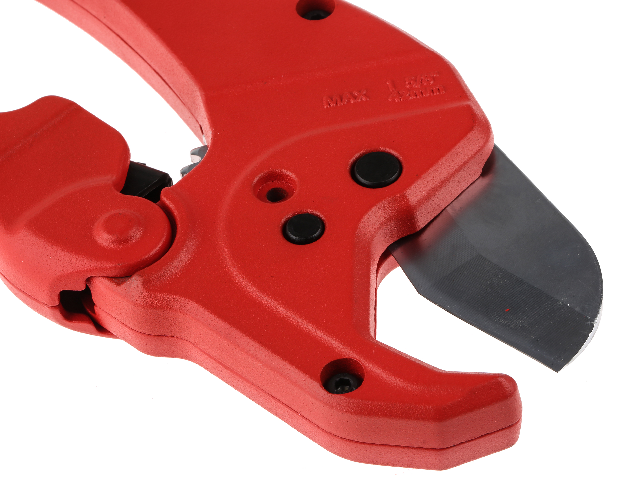 182-9983 RS PRO Pipe Cutter 42 mm Cuts Polyvinyl Fluoride, Polyvinyl Chloride, Polyethylene, Polypropylene, Phosphor Bronze,