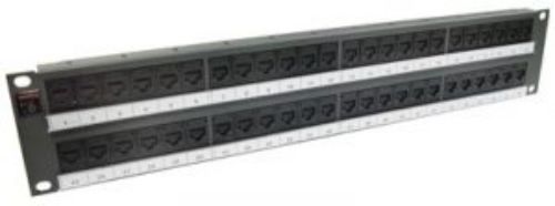 Molex Premise Networks PowerCat 6 Series Cat6 48 Port RJ12, RJ11 RJ Patch Panel UTP 2 U Graphite Grey