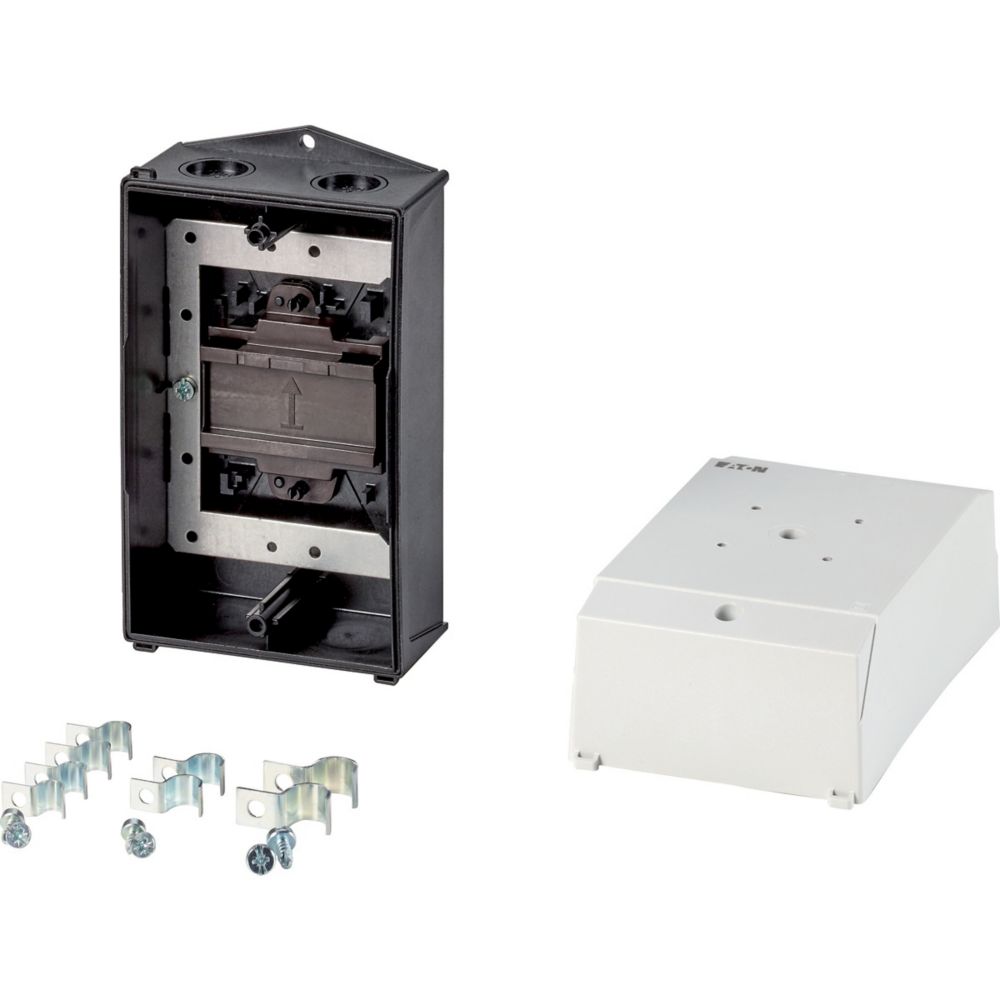 Eaton Black, White Plastic Eaton Moeller Control Station Enclosure - 1 Hole
