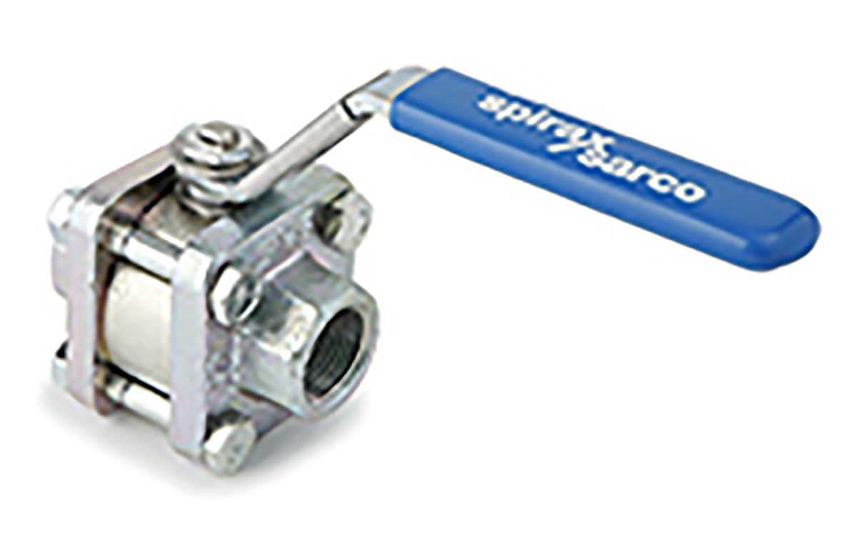 1824705 Spirax Sarco Stainless Steel Threaded 3-Way, Reduced Bore, G, Ball Valve