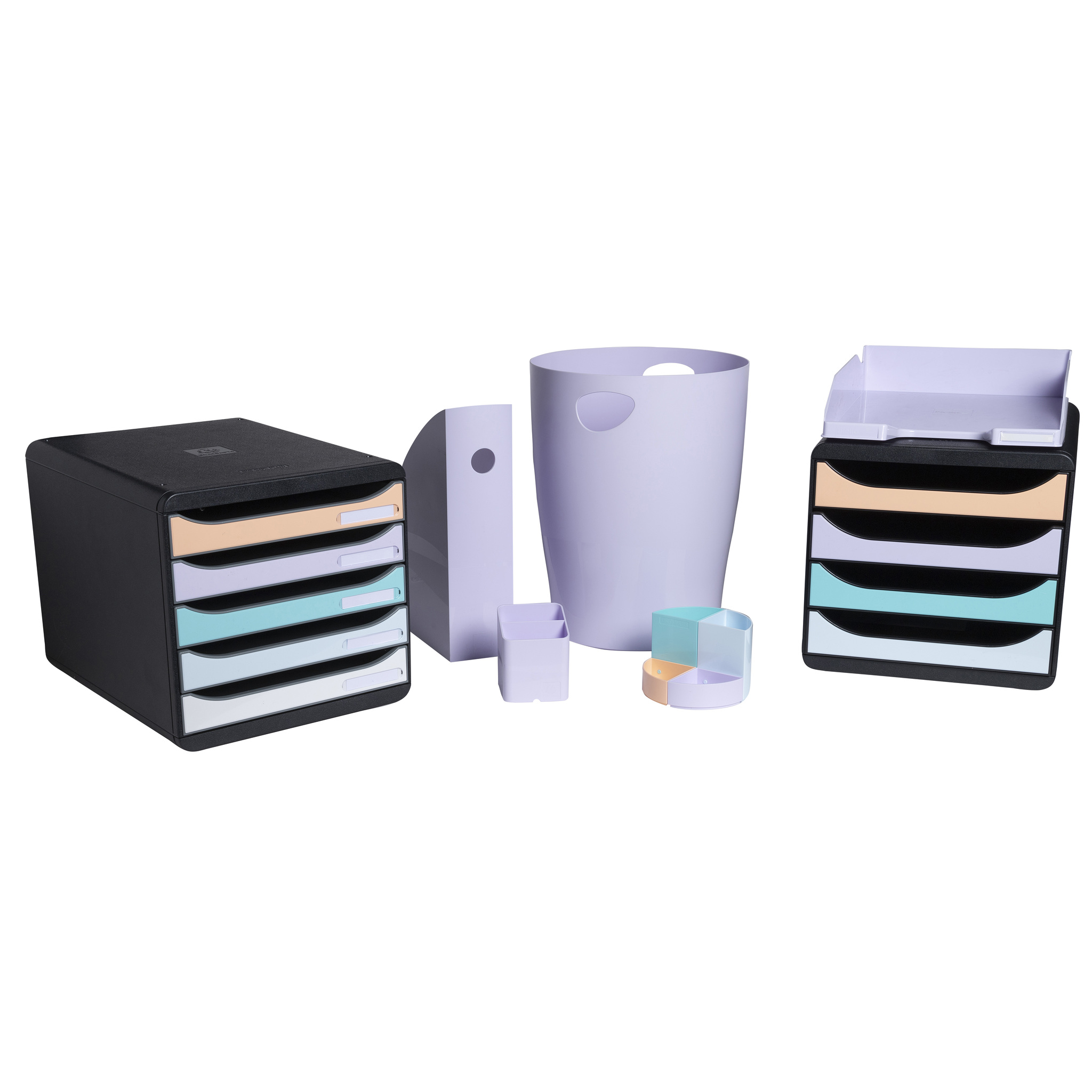 Exacompta Desktop Plastic Mauve Magazine Rack