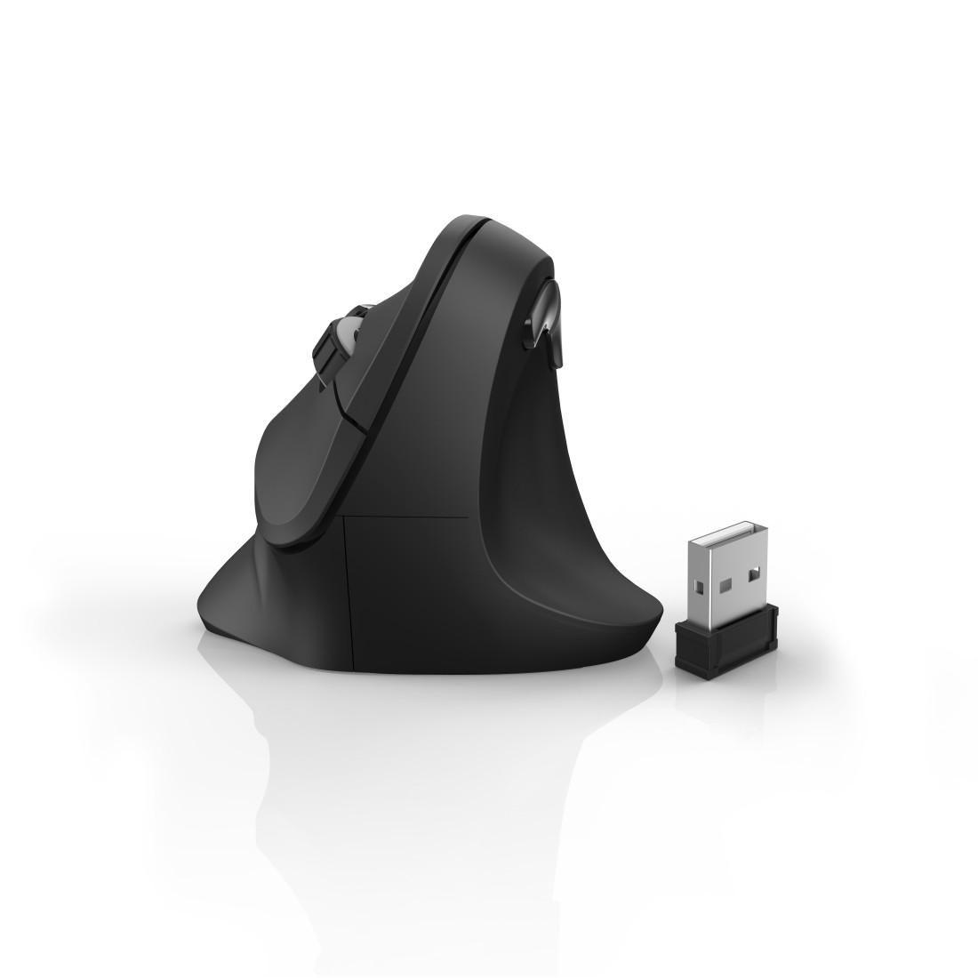 182699 Hama EMW-500 6 Button Wireless Ergonomic Optical Mouse Black