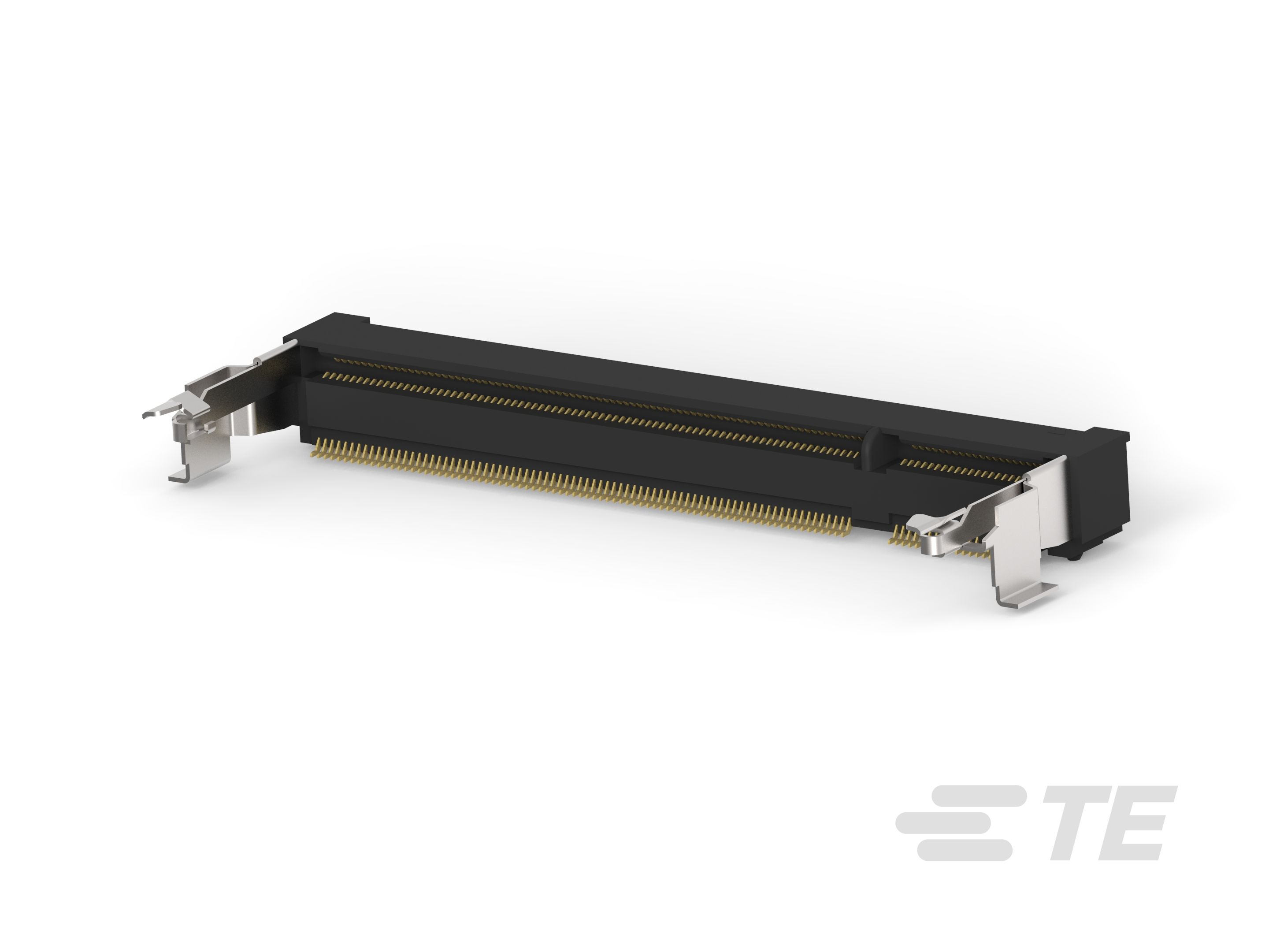 TE Connectivity 0.6 mm Pitch 200 Way, Right Angle Surface Mount Mount DDR2 DIMM Socket ,1.8V, 500mA