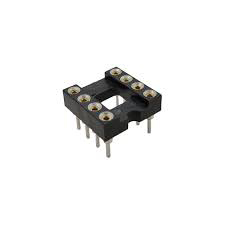 RS PRO, RS PRO 2.54 mm Pitch Vertical 8 Way, Through Hole Turned Pin Closed Frame DIL Socket, 3A