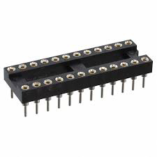 RS PRO 2.54 mm Pitch Vertical 22 Way, Through Hole Turned Pin Closed Frame DIL Socket, 3A
