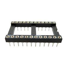RS PRO 2.54 mm Pitch Vertical 24 Way, Through Hole Turned Pin Closed Frame DIL Socket, 3A
