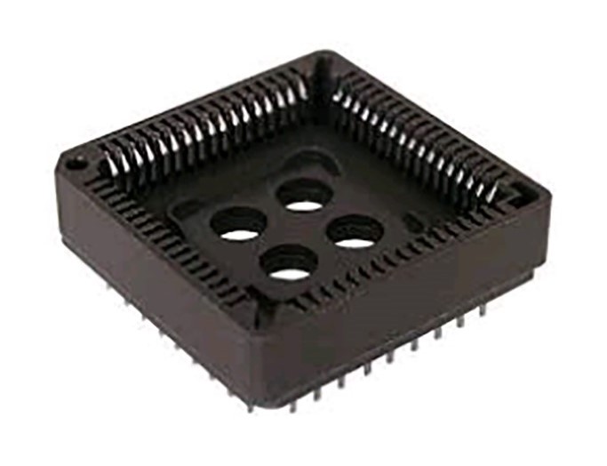 RS PRO 1.27 mm Pitch 68 Way Surface Mount Through Hole PLCC IC Socket