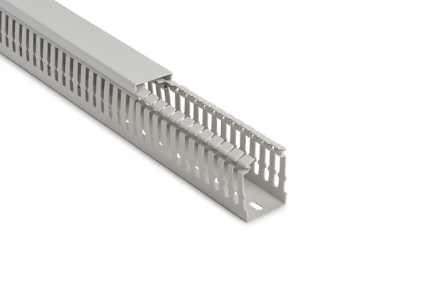 HellermannTyton HelaDuct HTWD-HF Grey, W40mm x D40 mm, L2 m, ABS/Polycarbonate