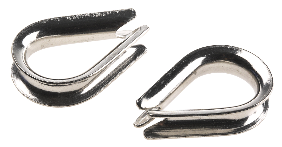 RS PRO Stainless Steel Thimble For Use With5 mm Diameter Wire Rope